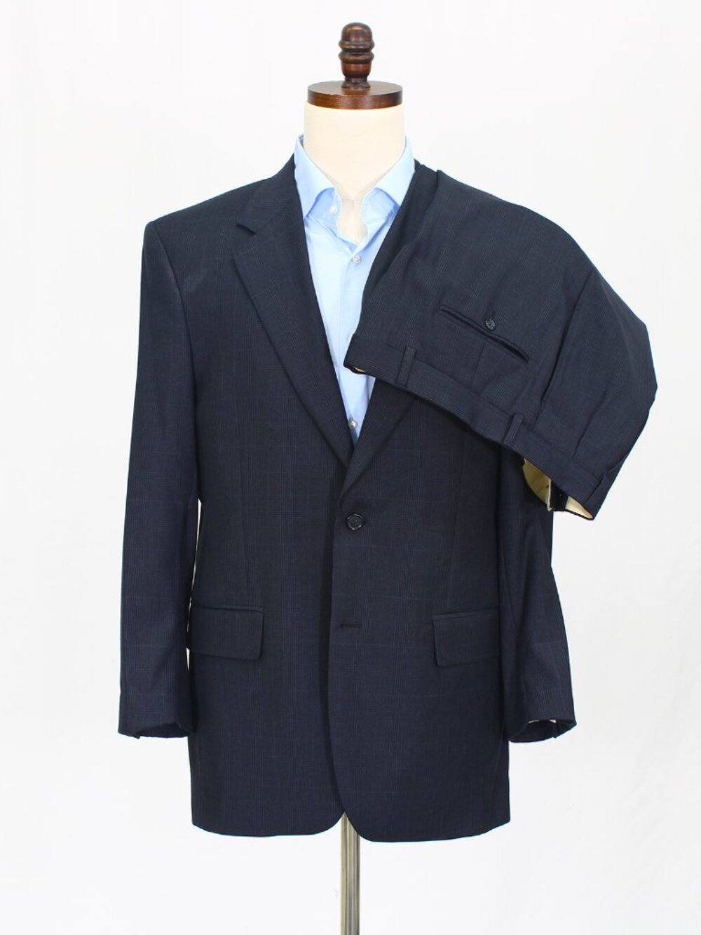 Jos. A. Bank 40R 35x29 Navy Full Suit 2-Button Solid R872